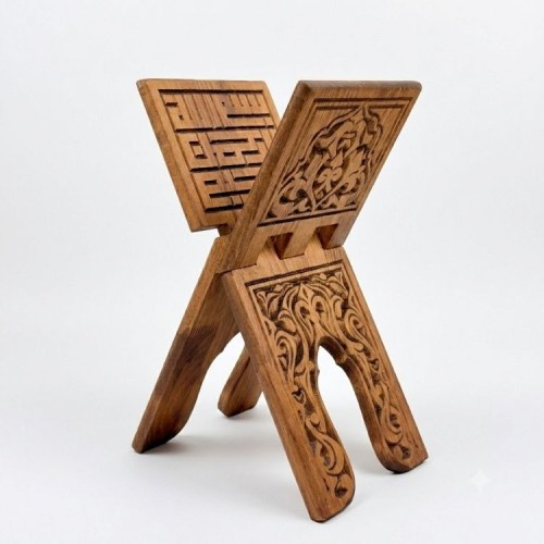 Ahşap Oymalı Rahle - Küçük - 45 cm